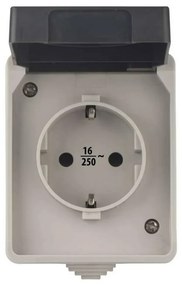 Екстериорен контакт SCHUKO 250V/16A IP44