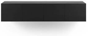 Черна маса за телевизор 180x38x35 cm Daroca – Marckeric