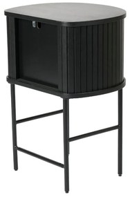 Черно нощно шкафче Nola – Unique Furniture