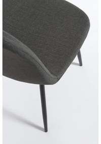 Комплект от 2 тъмно сиви трапезни стола Lissy - Bonami Essentials