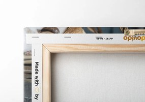 Картина на платно – Фигурки на ангелчета на пейка