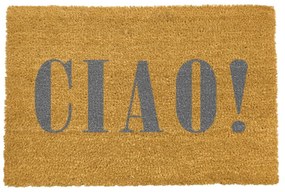 Рогозка от естествени кокосови влакна, сива, 40 x 60 cm Ciao - Artsy Doormats