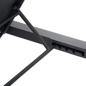 Единичен алуминиев шезлонг Hesperide Evasion, Графит