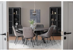 Витрина от черен дъб 95x195 cm Everett - Rowico