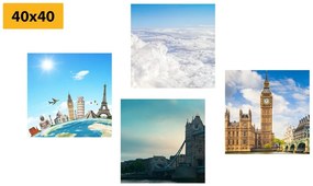 Комплект картини – Пътуване до Лондон