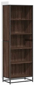 3300854 vidaXL Библиотека, кафяв дъб, 60x35x170,5 см, инженерно дърво