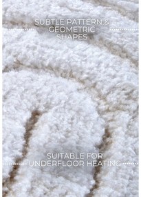 Бял кръгъл килим ø 200 cm Panglao New York White – Elle Decoration