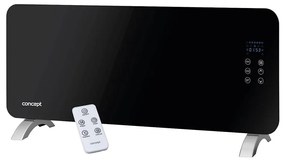 Concept KS4010 - Електрически нагревател/конвектор 2000W IP24 черен+дистанционно управление