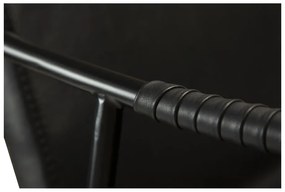 Черен бар стол от изкуствена кожа, височина 95 cm Boto - DAN-FORM Denmark