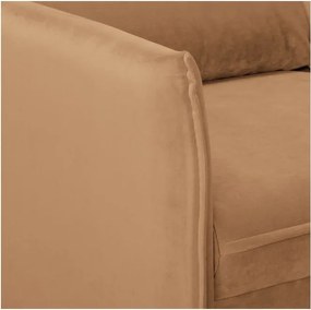 Кафяв кадифен диван 138 cm Juli – Ropez
