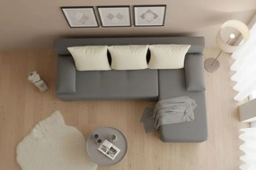 Ъгъл диван Lamor-Gray - White