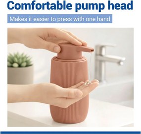 Кафяв пластмасов диспенсер за сапун 400 ml Fablo – Wenko