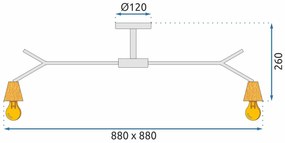 Плафон Scandinavian Metal APP694-5C