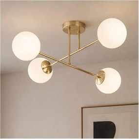 BRILAGI - Плафонен полилей MILO 4xE27/60W/230V златист