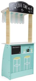 Eurekakids - Дървена играчка, Пазар и Кафе салон 2в1, 49х24х114 см