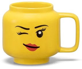 Жълта керамична бебешка чаша 255 ml Head - LEGO®