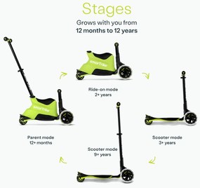 smarTrike - Детски разтегаем скутер Xtend Ride-on, зелен