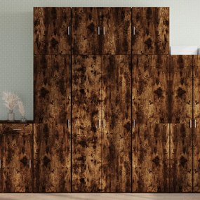 Sonata H Висок шкаф, опушен дъб, 80x42,5x249 см, инженерно дърво