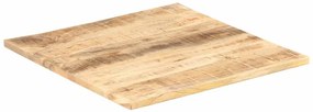 286027 vidaXL Плот за маса, мангово дърво масив, 25-27 мм, 70x70 cм