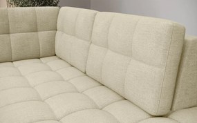 Ъглов диван Bale U-Екрю-Десен