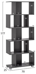 Етажерка HM2385.10 сив цвят