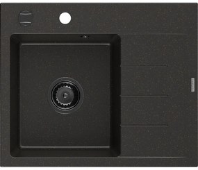 Mexen Ben гранитна мивка с 1 отделение и отцеждащо пространство, лява 600 x 500
