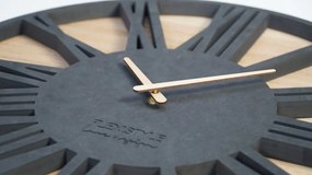 Луксозен дървен часовник с диаметър 50 см ROMAN LOFT Диаметър 50 см