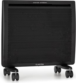 Klarstein Hot Spot Slimcurve Double Wave, 2 в 1 нагревател, 1000 W, седмичен таймер, черен