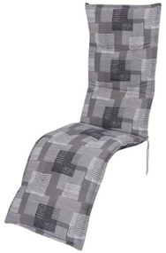 Сива възглавница за градински стол за шезлонг 52x170 cm Stoke – Sun Garden
