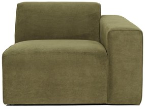 Модул за диван от зелен велур (десен ъгъл) Sting - Scandic