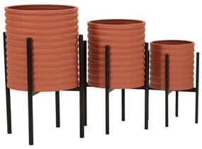 Метални покрития за кашпи в комплект от 3 бр. ø 36 cm Milly – Mauro Ferretti