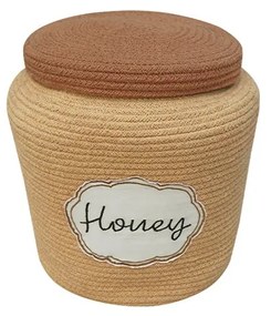 Светлокафява текстилна детска кошница за играчки ø 28x27 cm Honey Pot – Lorena Canals
