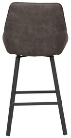 Сиви бар столове в комплект от 2 бр. (височина на седалката 65 cm) Alison – Rowico