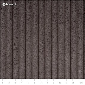 Кафяво-сива табуретка от рипсено кадифе Nihad – Bobochic Paris