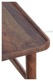 Кафява конзолна маса от масивна акация 30x140 cm Qiano – Light &amp; Living