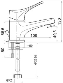 Кран за тоалетна Pyramis Serra