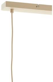 Бежово висящо осветително тяло със стъклен абажур Itela – Light &amp; Living