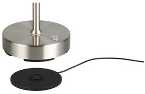 LED настолна лампа сребърна (височина 45 cm) Moreno – Trio