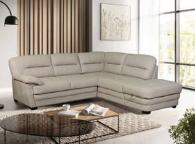 Ъглов диван Роял с функция сън естествена кожа