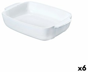 Поднос за сервиране Pyrex Signature Бял Керамика Квадратен 25 x 19 x 7 cm (6 броя)