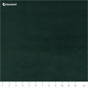 Тъмнозелено тапицирано кадифено двойно легло с място за съхранение с включена подматрачна рамка 160x200 cm Brody – Mazzini Beds