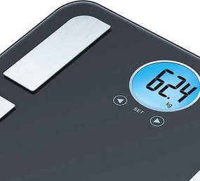 Кантар Beurer BF 195, До 180 кг, 7 функции, Памет, LCD, 5 нива физическа активност, Сив/сребрист