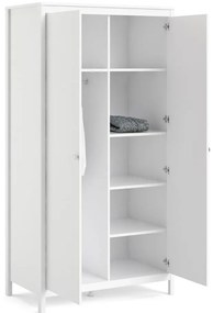 Бял гардероб 102x199 cm Madrid – Tvilum
