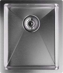 Klarstein Кухненска мивка TitanSteel 45 x 39 см (LxW) с повърхност, устойчива на ръжда, драскотини и топлина