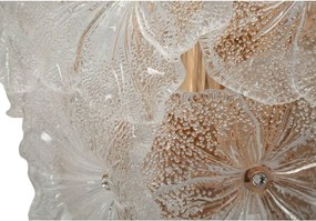 Стъклена стенна лампа в златист цвят Ibiscus – Mauro Ferretti