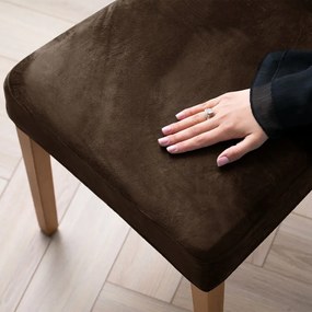 Кафяво ластично покривало за стол 48 cm Sento – Restilo