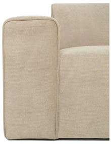 Бежов велурен модул на дивана (ляв ъгъл) Sting - Scandic