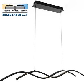 Полилей LOARA LED, черен, 27W, 3000-4000-6000K