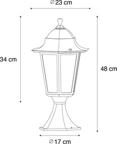 Класическа основа за външен фенер тъмнозелен IP44 - Ню Орлиънс