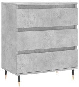 827176 vidaXL Сайдборд, бетонно сив, 60x35x70 см, инженерно дърво